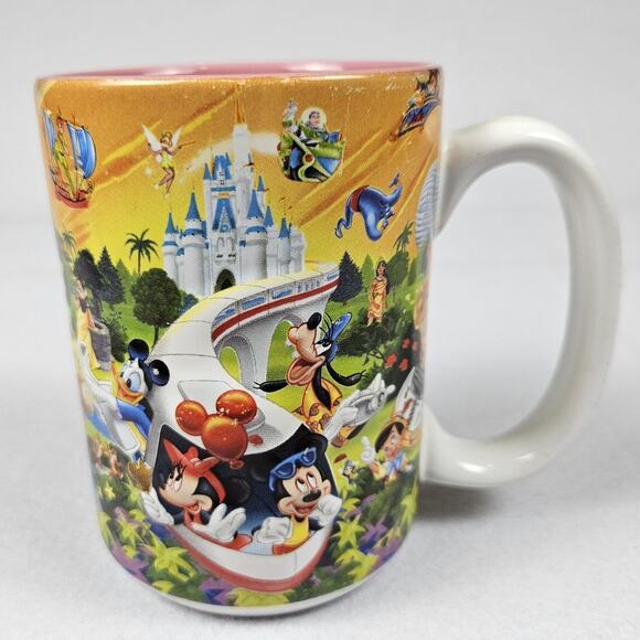 Walt Disney World 3D Porcelain MOM Mug Mickey Minnie Disneyland Princess Gift - Picture 1 of 16